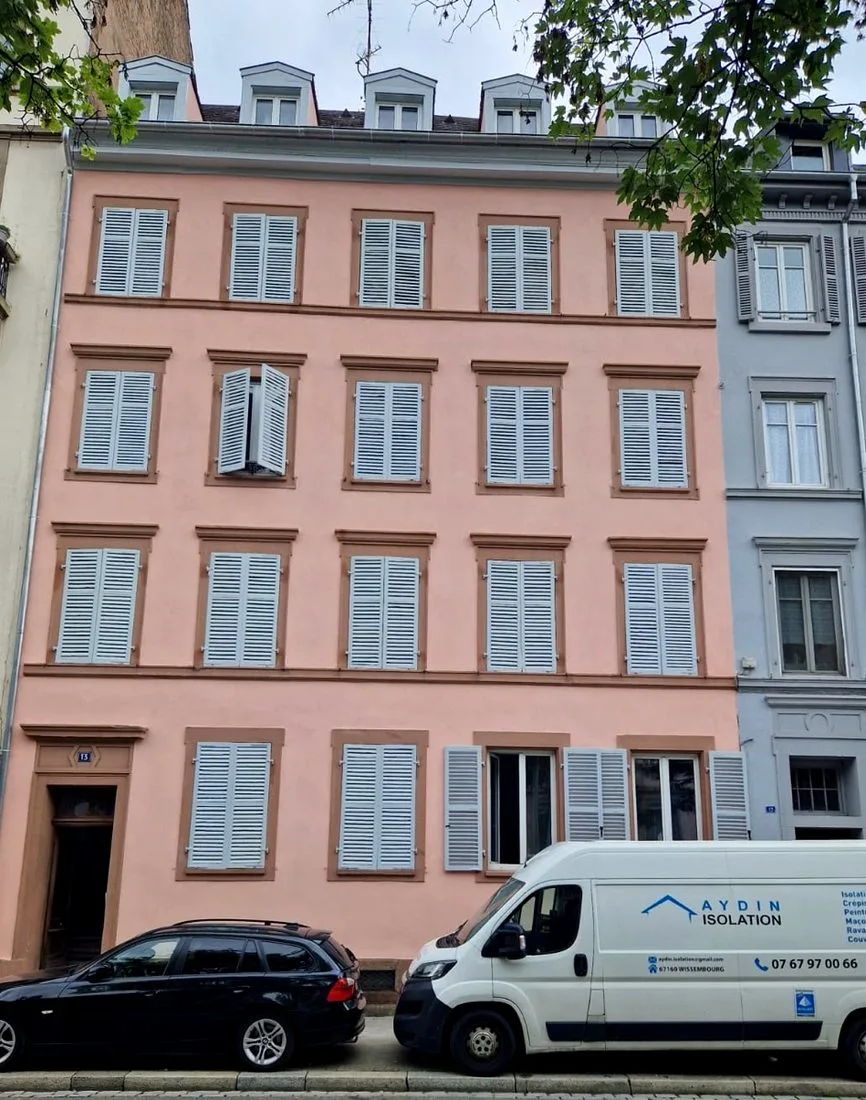 Façade rénovée à Strasbourg