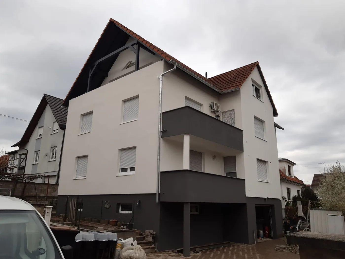 Peinture extérieure d'une maison à Soufflenheim