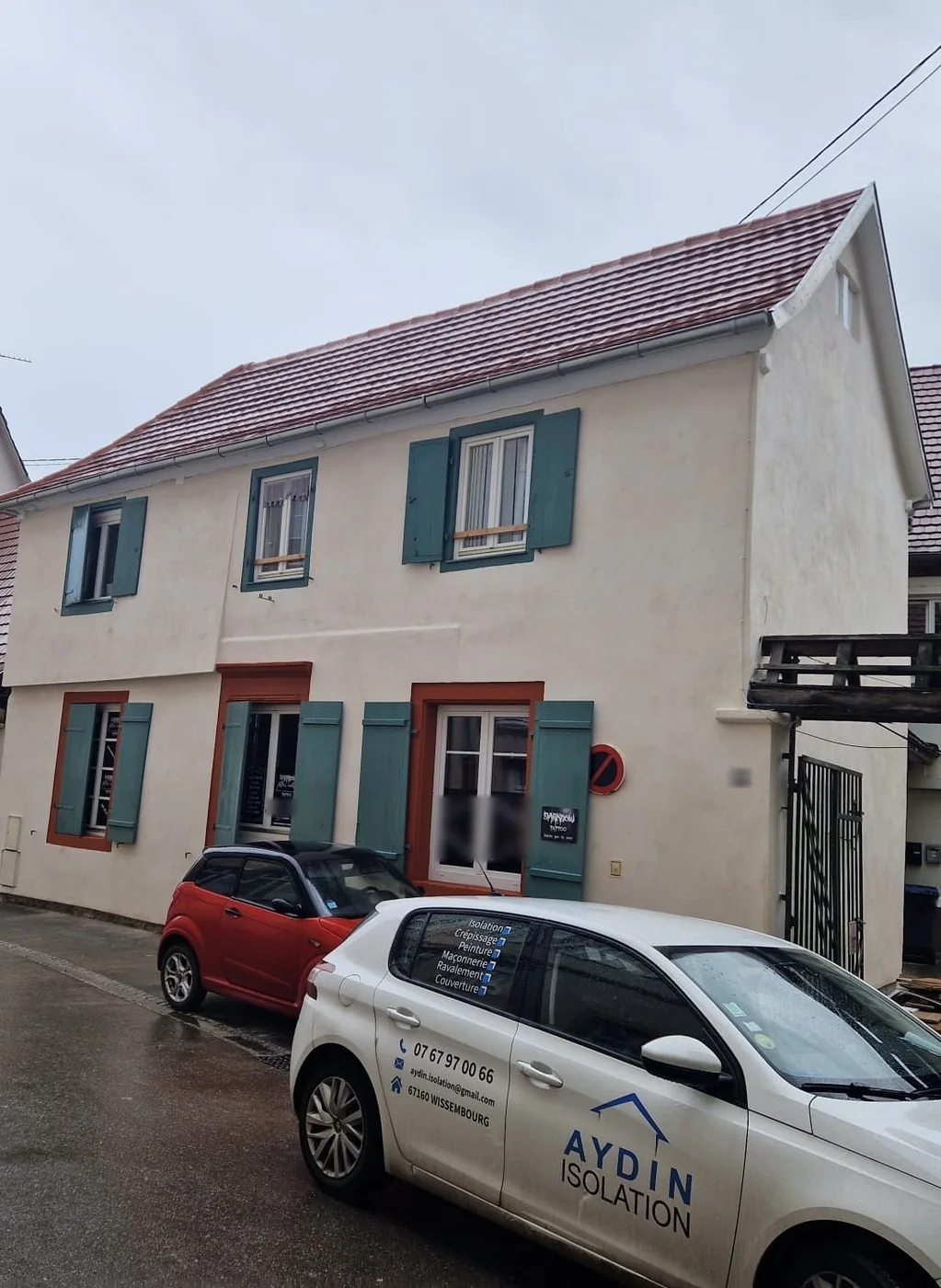 Façade après couverture et ravalement à la chaux à Wissembourg